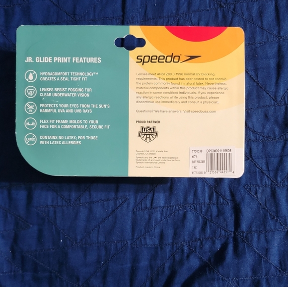 Speedo CB Junior Glide Print Goggles - Picture 3 of 3